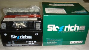 аккумулятор SkyRich YTX7A-BS 12V 7Ah (150*87*94)