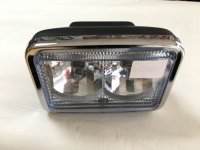 Фара двойная квадратная синяя