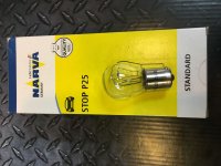 Лампа P25 12V21W NARVA