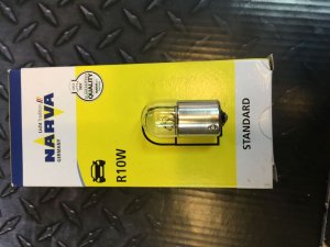 Лампа R10W NARVA