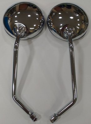 Дзеркала круглі, метал хром МТ 10мм